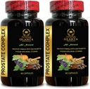 Complexe de la Prostate tout naturel - Réduire les voyages de salle de bains avec Saw Palmetto supplément, soutenir la fonction de la prostate, extrait de citrouille Prostate - 2 bouteilles 120 capsules