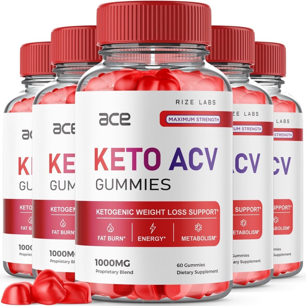 rize labs - Ace Keto ACV Gummies per la perdita di peso avanzata con il supplemento di Aceto di sidro di mela pancia grassa Extra Forza (300 Gummies)