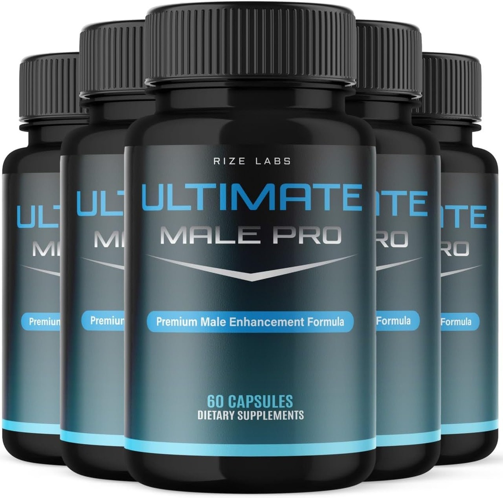 (5 Pack) Ultimate Male Pro capsule per gli uomini, Ultimate Male Extreme Supplement, Tutto-Natural Supporto per un sano stile di vita attivo, UltimateMalePro Recensioni (300 capsule)