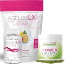 EtàLX Biotin Supplemento capsule, Fragola Limonata & Greens polvere Bundle - Anti Aging Supplements