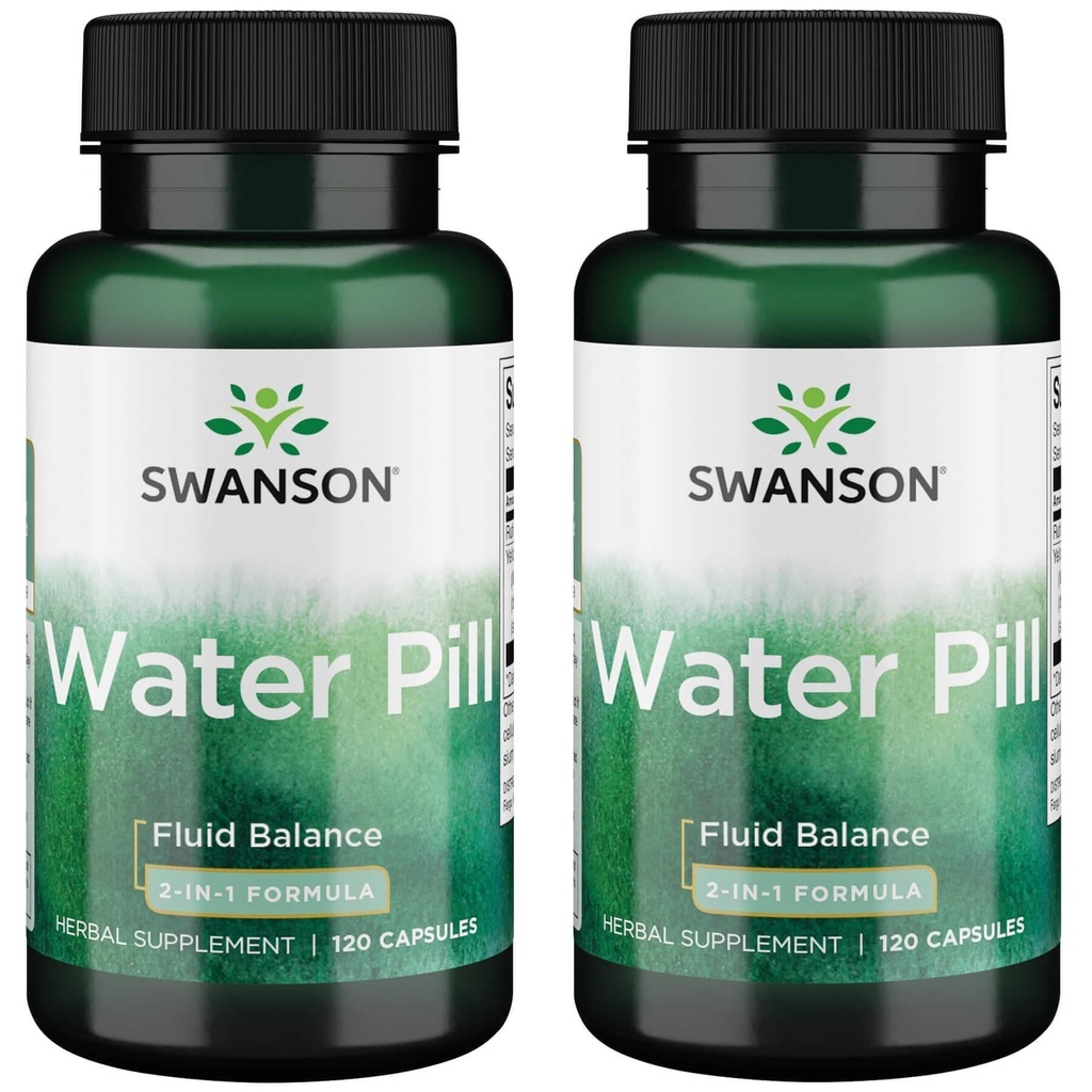Swanson Super-Strength Wasser Pille 20 Milligramme 120 Kapseln (2 Packung)