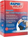 Compresseur chaud et froid réutilisable Rapid Relief Deluxe - Petit pack de glace flexible Pack de thérapie à froid chaud pour les elbows, les genous et les douleurs articulaires avec sangle réglable, gel ou micro-ondes