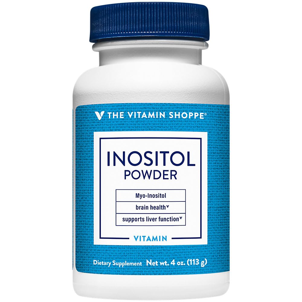 Das Vitamin Shoppe Inositol Pulver - unterstützt Gehirngesundheit - Entflammt (4 oz./134 Servierungen)