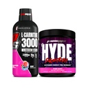 PROSUPPS L-Carnitine 3000 Stimulant Liquid Shots (31 Servants, Berry) et M. Hyde Signature Série Pré-Travail Boisson en poudre d'énergie (30 Servants, Poussière Pixie)