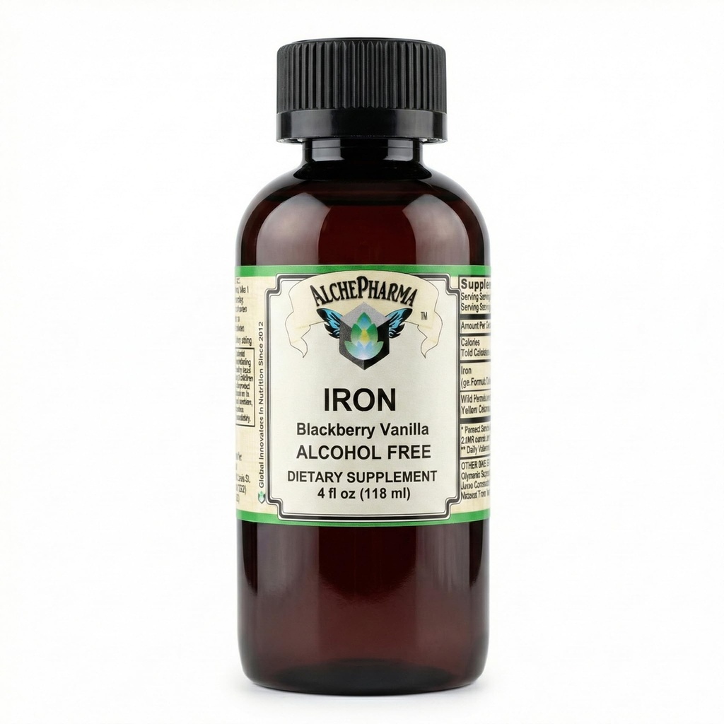 Eisenflüssigkeit (Gentle High Absorption Ferrous Bisglycinat Chelate) BlackBerry Vanilla 4 fl oz 24 Servierungen