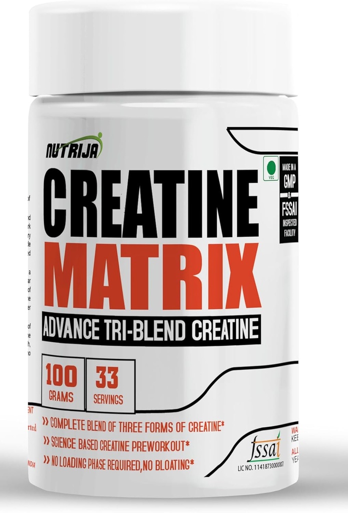 Matrice CREATINETM - Mélange complet de HCL créatine, de nitrate de créatine et de chélate de magnésium - 100 grammes (pineapple)