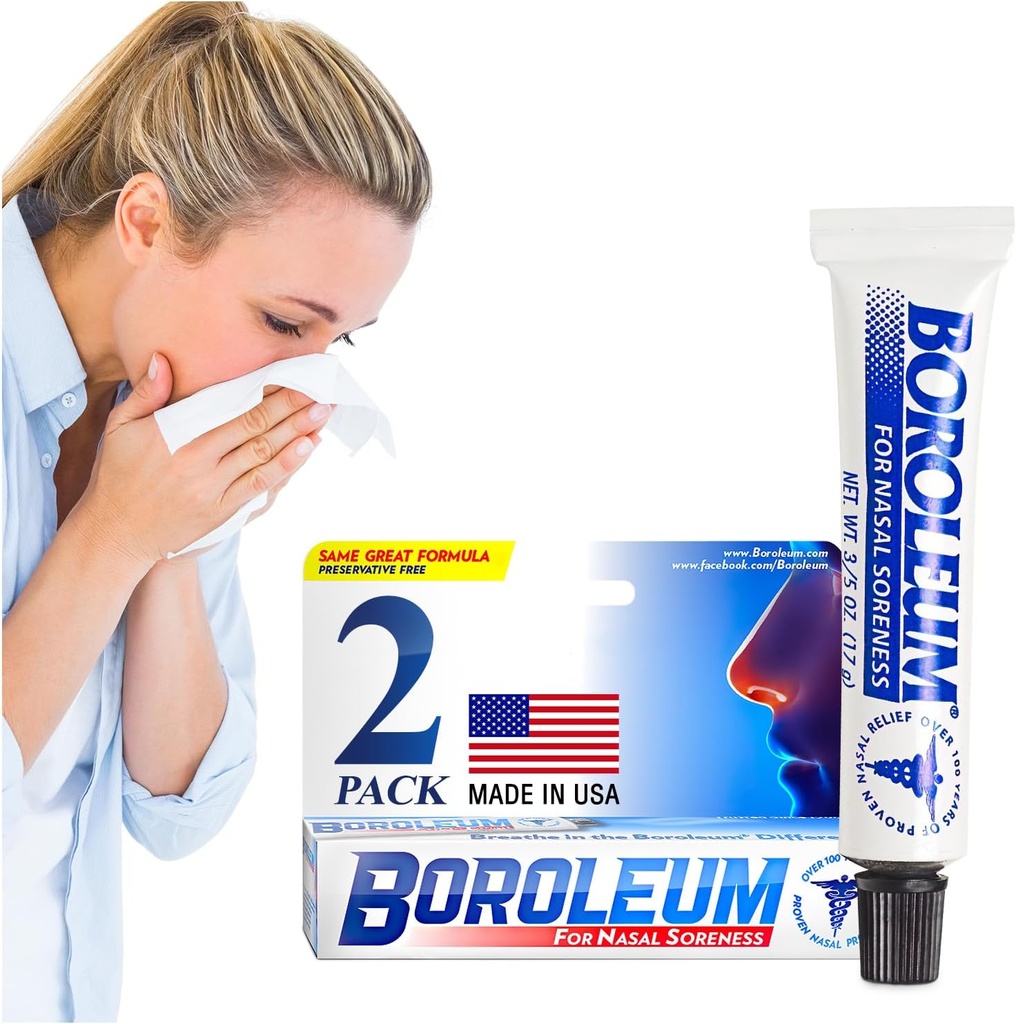Boroleum (2-Pack für Nasal Soreness, 17 Gramm, 3/5 Unze Tube