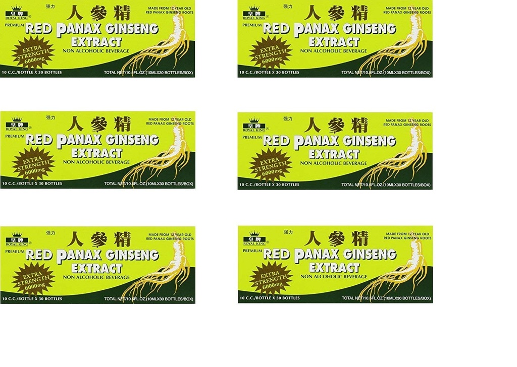 Royal King Red Panax Ginseng 30/10 6000mg (6 Boxen)
