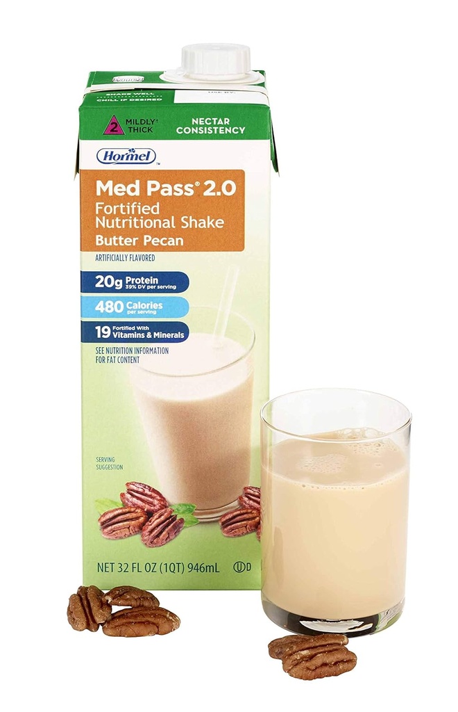 Med Pass 2.0 Butter Pecan Flavor 32 oz. Box pronto per l'uso, 46463 - Venduto da: Confezione di uno