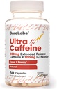 Pillole Ultra Caffeina + 200 mg Extended Release + L-teanina per l'energia &amp; Focus + No Jitters, No Crash + Natural Caffeine Supplement - 30 capsule