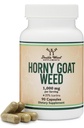Horny Goat Weed für Männer und Frauen - Keine Füllstoffe (Max Strength Epimedium Std. bis 20% Icariins) 1000mg pro Servierung, 90 Kapseln (Male Enhancing Supplement) von Double Wood