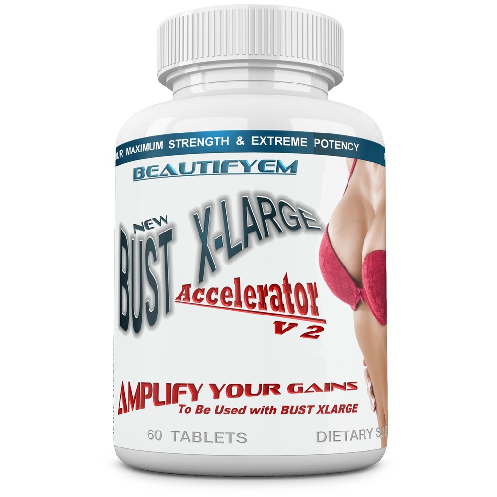 Bust X-Large Accelerator da utilizzare con Bust X-Large per Gains più veloci e più grandi. Allargamento naturale del seno, aumento del seno – ottenere più grande, più pieno, Seni più esigenti. 60 compresse.