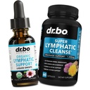 Lymphatic Drainage Supplements Tropfen & Pillen - Organische Lymphatic Support Flüssigkeitstropfen reinigen Kapseln mit Echinacea, Ginger, Dandelion, Rot Root Supplement Lymphe Node Detox Cleanse System Drainage