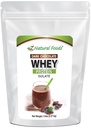 Z aliments naturels Chocolat foncé Isolé de protéines de lactosérum, poudre de protéines naturelles avec zéro sucre, enrichi avec des protéines vitales pour stimuler l'énergie et perdre du poids, sans gluten, non-OGM, 5 lbs