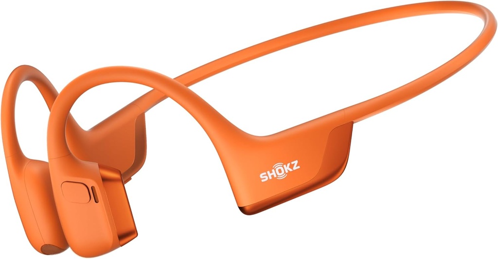 SHOKZ New OpenRun Pro 2 - Open-Ear, Bone Conduction Sport Headphones - con striscia riflettente - Sweat Resistant, Cuffie da allenamento - Sicuro, Wireless, Comodo Fit-Deep Bass e Smart Mic App