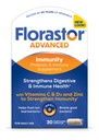 Florastor Selezionare Immunity Boost Daily Probiotic & Immune Support Supplemento per donne e uomini, Saccharomyces Boulardii CNCM I-745 Plus Zinc, Vitamina C & D3 (30 capsule)