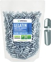 XPRS Nutra Größe 00 Leere Kapseln - 1000 Graf Leere Gelatine Kapseln - Pille DIY Kapsel Füllung - Füllbare Pillen Gel Kapseln für DIY Ergänzungen (Silber)