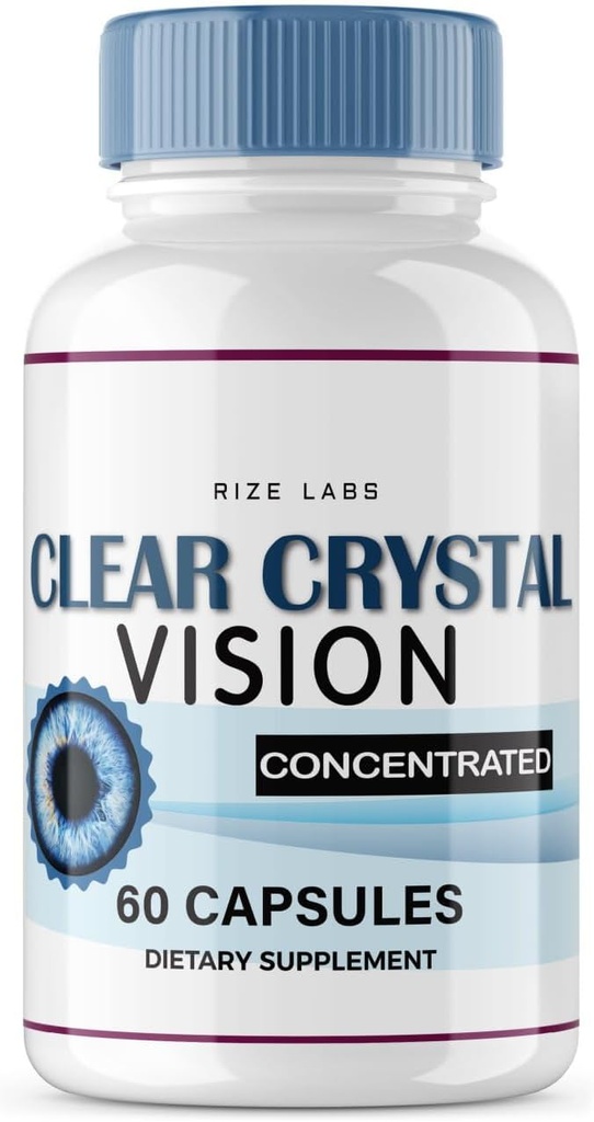 Rize labs Clear Crystal Vision Supplement, Clear Crystal Vision for Blurry Eyes, ClearCrystal Vision to Support Healthy Eye Functions, Clear Crystal Vision Formula Recensioni (60 capsule)
