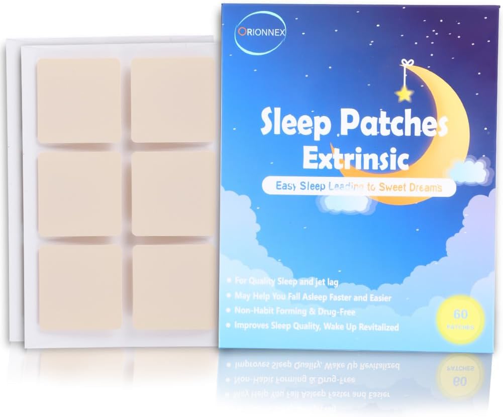 Pacchetti di sonno profondo Extra Forza, 60 Pack Aggiornato Tutti gli adesivi naturali, per Yoga Meditazione di rilassamento, Facile da usare Ultima tutta la notte