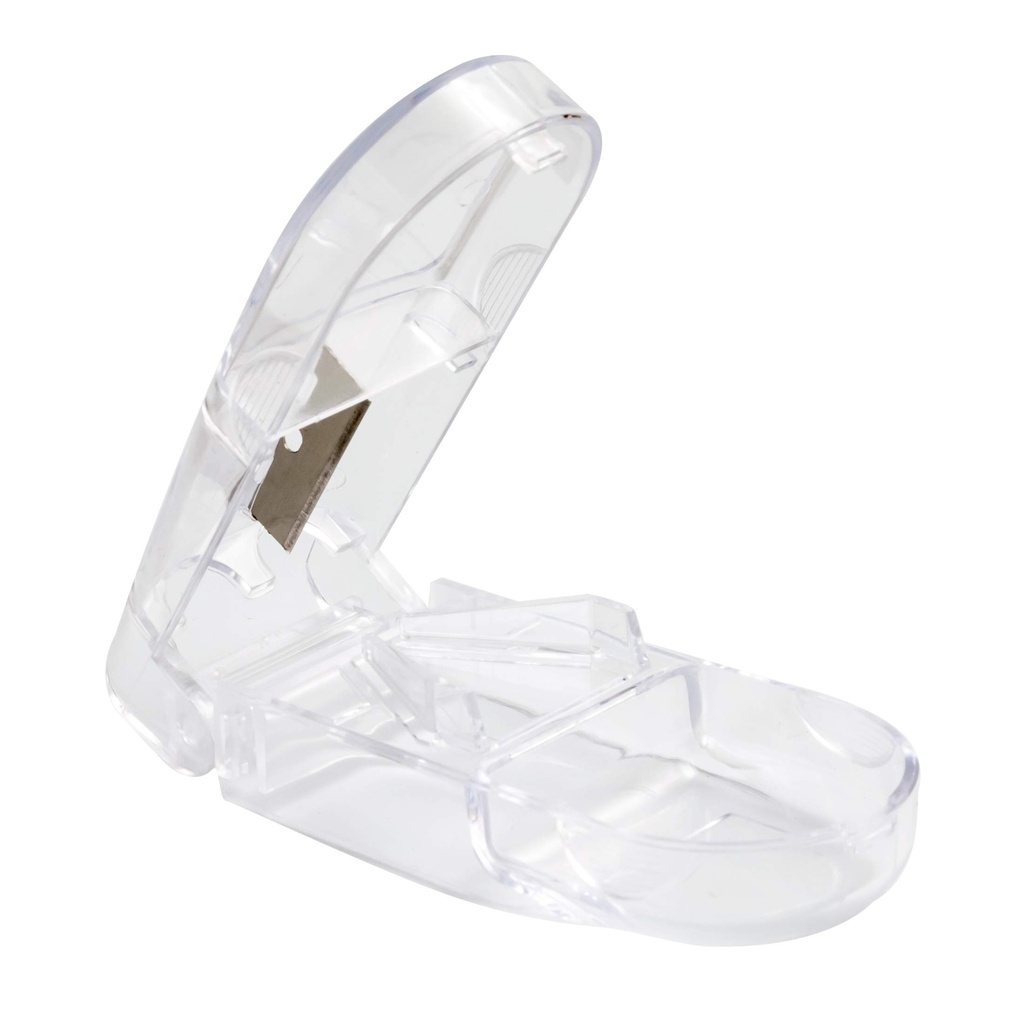 Fendeur à pilules Apex avec double coupe à lame biseautée Cutter pour petites pilules Grandes pilules et comprimés Coupe Pills en moitié facilement, 1 comte