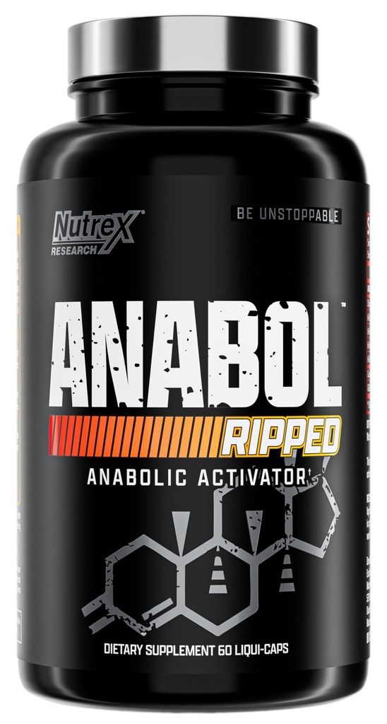 Nutrex Research Anabol Ripped Anabolic Muscle Builder für Männer, 2-in-1 Muskel Builder und Shredding Supplement, (60 Count)