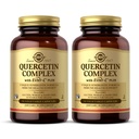 Solgar Quercetin Complex mit Ester-C Plus - 50 pflanzliche Kapseln, Packung mit 2 - Immun-Gesundheitsunterstützung - Gentle on The Stomach Vitamin C - Non-GMO, Vegan, Gluten Free, Kosher - 50 Gesamt Servierungen