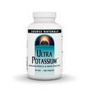 Fonte Naturals Ultra Potassium 99 mg Mantiene il muscolo & Nerve Funzione - Integratore alimentare - 200 compresse