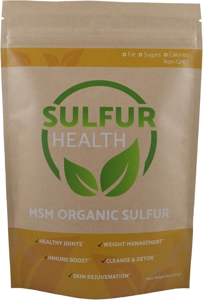 Sulfur biologique MSM - Supplément MSM pur 99,9 % - Testé en laboratoire et certifié (5 livres)