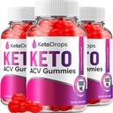 (3 Pack) Keto Drops ACV Gummies - Advanced Formula Drops Keto Plus ACV Apple Cider Vinegar ACV Integratore alimentare Donne (180 Gummies)