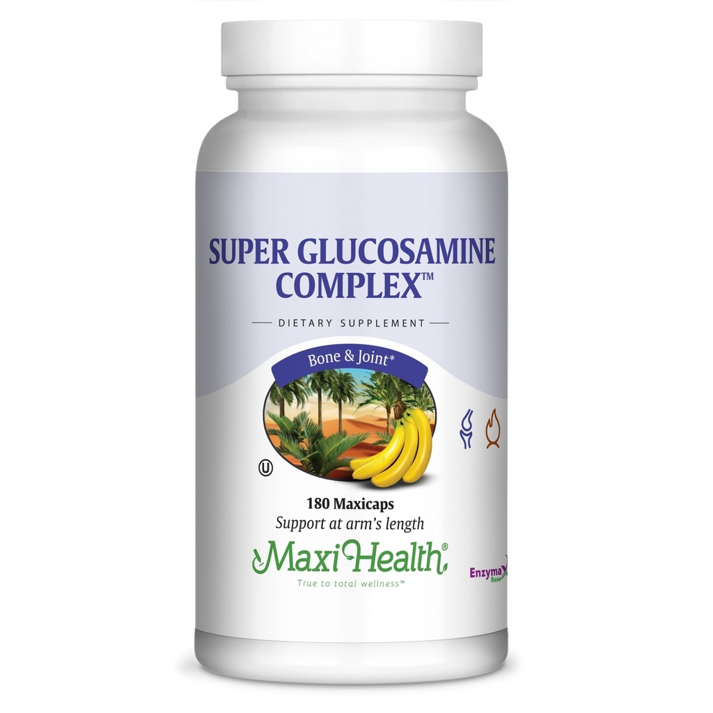 Maxi Health Super Glucosamine Complex - Gemeinsame Formel - mit MSM - 180 Kapseln - Kosher