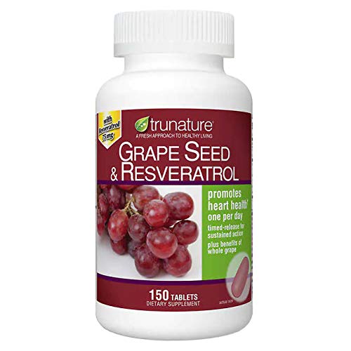 Graines de raisin tronquées et resvératrol 150 Softgels, bouteille