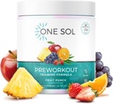 One Sol Pre-Workout für Frauen, Enhanced Pump & Focus, No Jitters or Crash, Natural Ingredients, 100% Vegan, Gluten Free & Soy Free, (Fruit Punch)