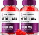(2 Pack) NutriZen Keto ACV Gummies - Advanced Formula Nutri Zen Keto Plus ACV Gummies Aceto di sidro di mele Keto Nutrizen ACV Gummies Integratore alimentare Recensioni Uomo Donne (120 Gummies)