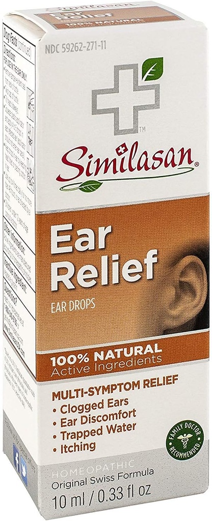 Similasan Earache Relief Ohr Tropfen 10 ml (3 Packung)