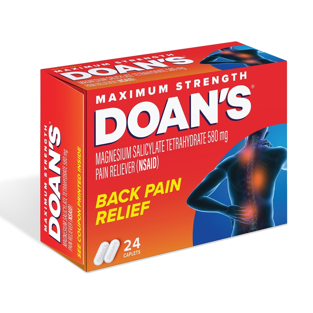 Doans Extra Stärke Schmerzlinderung Caplets, 24 Zähler