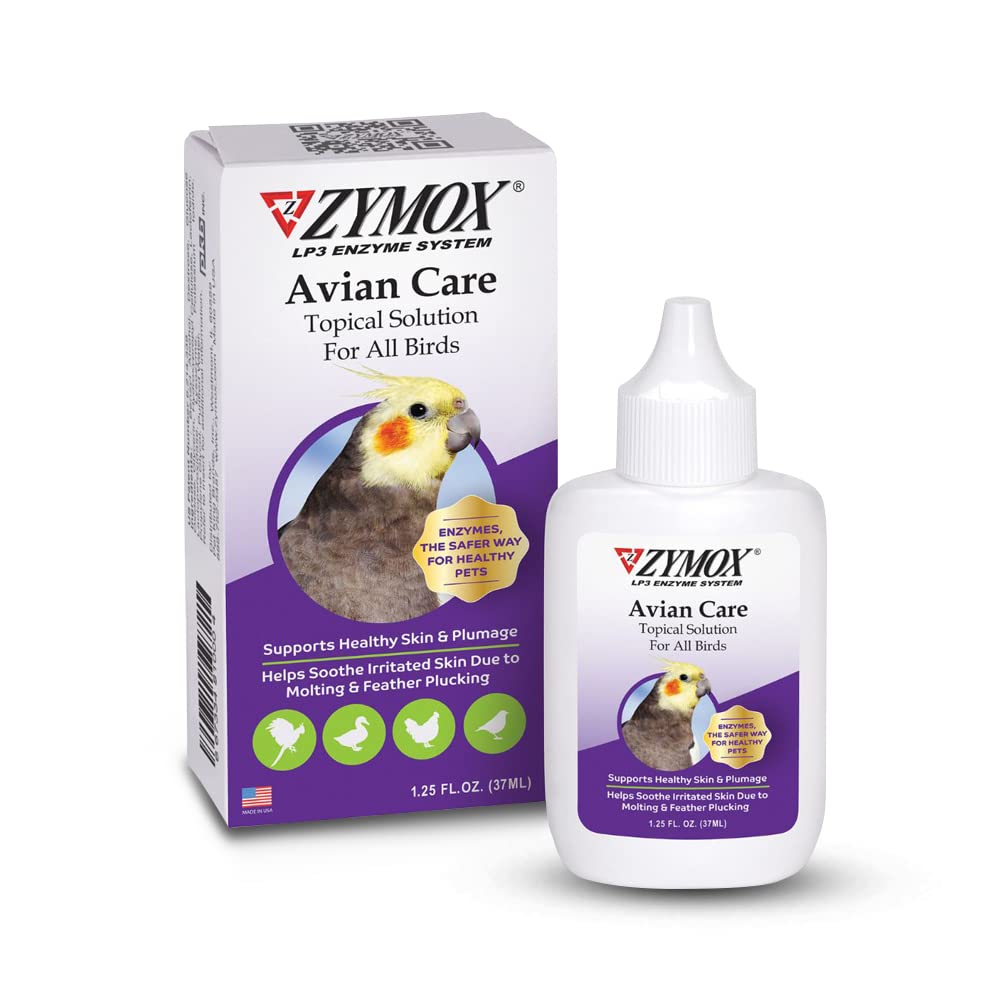 ZYMOX Avian Care Solution thématique w/o Hydrocortisone - 1,25 oz