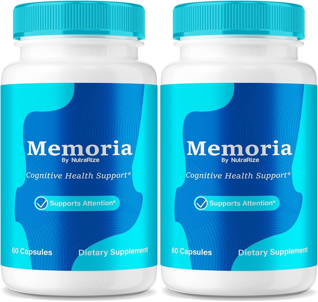 NutraRize (2 Pack) Capsules Memoria, Supplément tout naturel Premium pour soutenir la santé et le bien-être, Formule officielle pour stimuler la mémoire et le focus, Capsulas Reviews (120 Capsules)