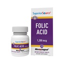 Superior Source Folsäure 1200 mcg - Unterstützt Herz, Immun- und Nervensystem - 100 Sublingual Tablets