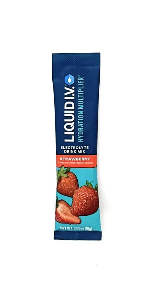 Liquido I.V. Hydration Multiplier, 30 Stick Packs, Fragola (2 Confezione)
