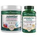 Prodotti di purezza Bundle - JointGel (Berry Flavor) + Ultimate HA Joint Gel Berry Powder (Bioactive Collagen Peptides + MSM) - Ultimate H.A. (BioCell Collagen, Quercetin, Acido ialuronico + di più)