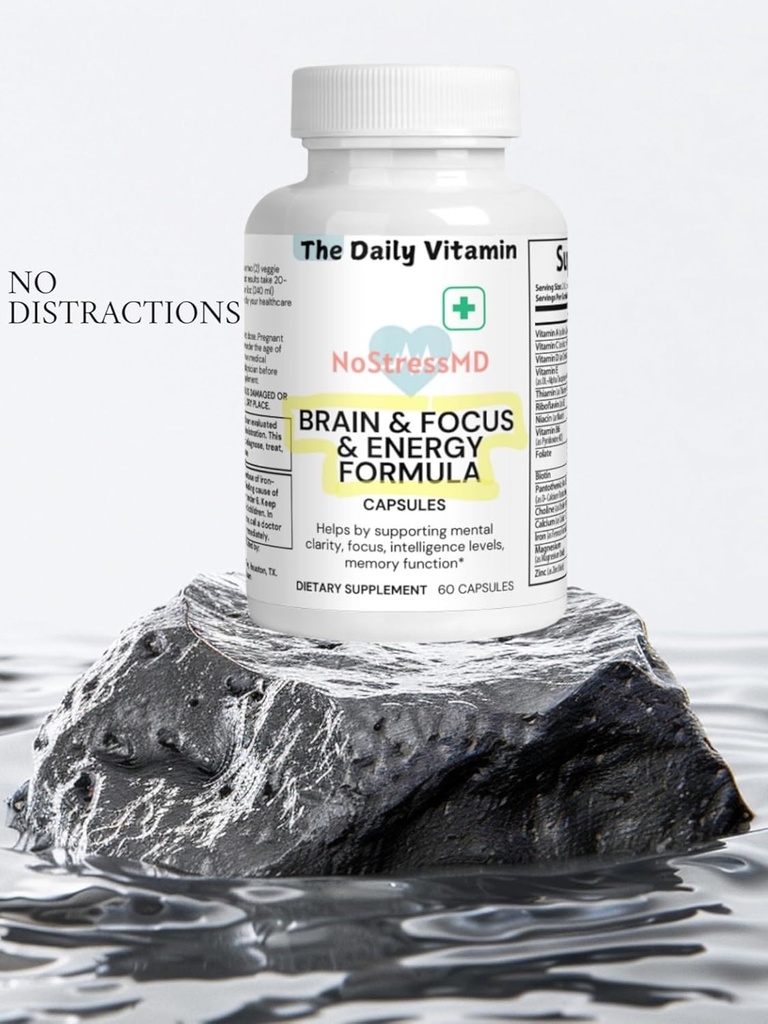Chakra Wealth Cerveau et Focus Chakra Cerveau et Focus Suppléments – Maximiser la productivité et minimiser la distraction (60 capsules)
