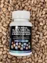 Mousse de mer, huile de graines noires, Ashwagandha, supplément de racine de dard, 60 capsules