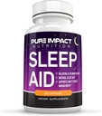 10-in-1 Natural Sleep Aid Capsules | Non-Habit Forming Supplement for Longer Deeper Rest with Calcium, Chamomile, Goji, St Johns Wort, 10 Mg Melatonin - 60 Kapseln