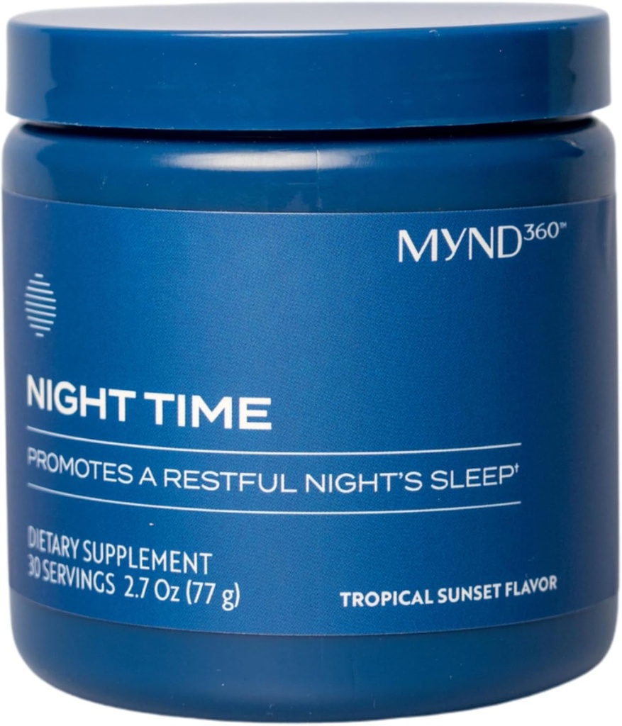 Nu Skin MYND360 Nachtzeit Schlafhilfe | Magnesium & Melatonin Schlaf-Ergänzung | Magnesium Citrate Powder | Promotes Restful Sleep | Non-Habit Forming Magnesium Supplement