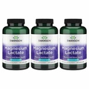 Swanson Magnesium Lactate Lactose-Free, 84 mg, 120 Capsules, 3 Pack
