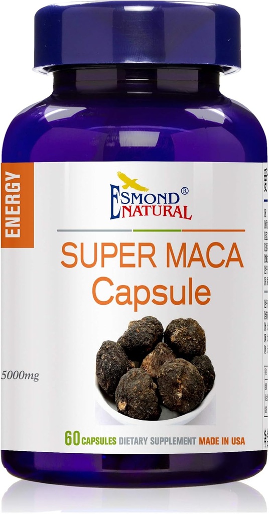 Super Maca Capsule (Energy Enhancer & Mood Stabilizer), USA, FDA, GMP, NPAC-5000mg, 60 capsule