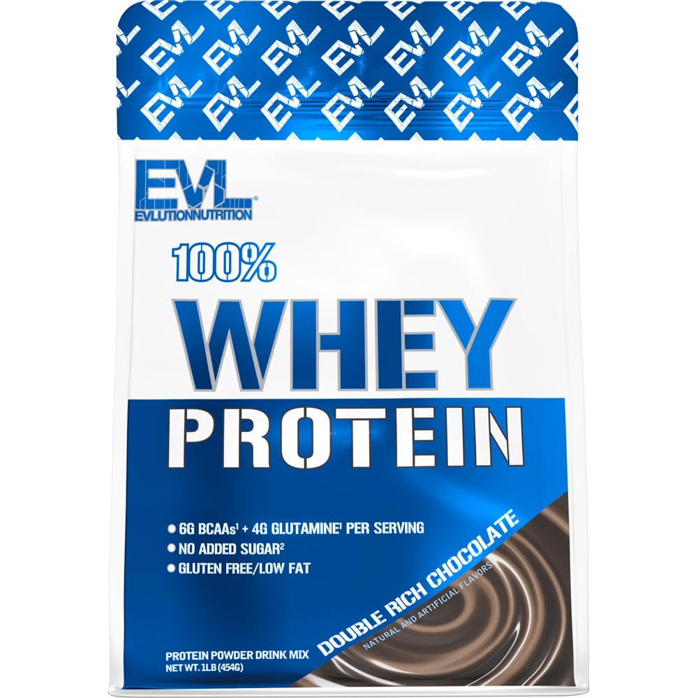 Nutrizione Nutrition 100% Whey Protein, 25g di Whey Protein, 6g di BCAA, 4g di Glutamina, Gluten Free (1 LB, Double Rich Chocolate)