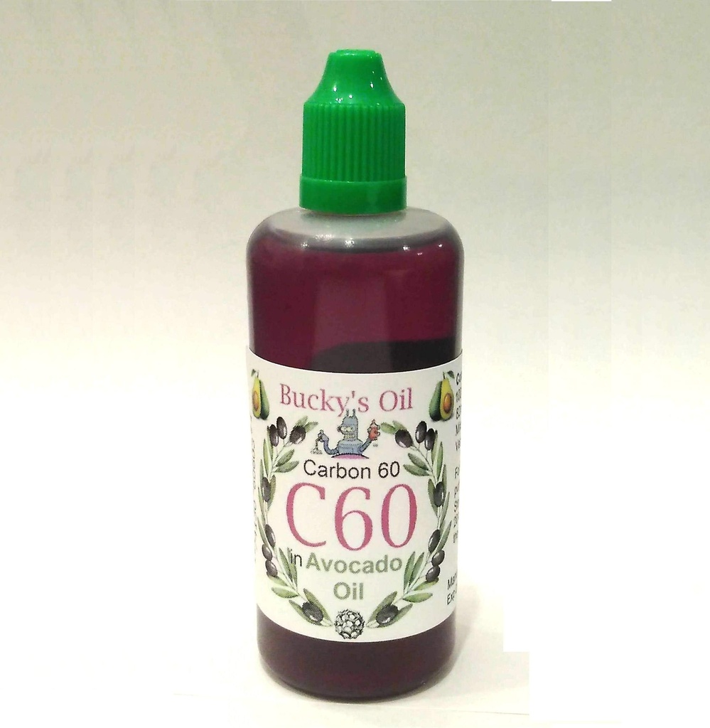 C60 Avocado Öl - 100ml Flasche - 82mg Carbon 60 99,9% in Avocado Öl