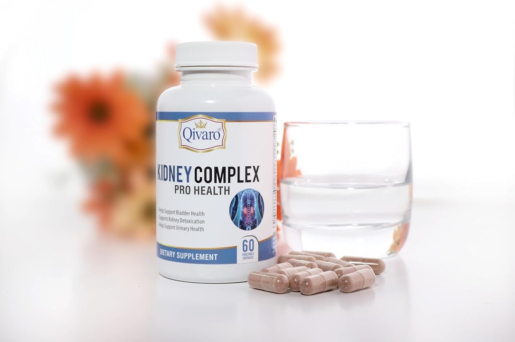 Kidney Complex Pro-Health - Supplemento di supporto per reni - Formula di supporto per la salute del rene con estratto di mirtillo - Aiuta a sostenere reni sani e urinari Tratto – 60 capsule vegetali