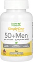 SuperNutrition Multi-Vitamin per gli uomini 50+, alta potenza, uno / giorno Chewable Tablet, 90 giorni di alimentazione Wild Berry 90 Count (Pack of 1)